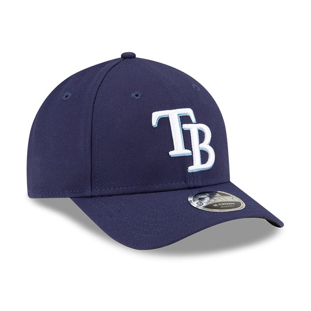 Tampa Bay Rays Navy New Era Player Replica M-Crown 9FORTY Adjustable Hat Official Team Hat Sports Fan Cap Official NFL Team Hat Football Fan Cap