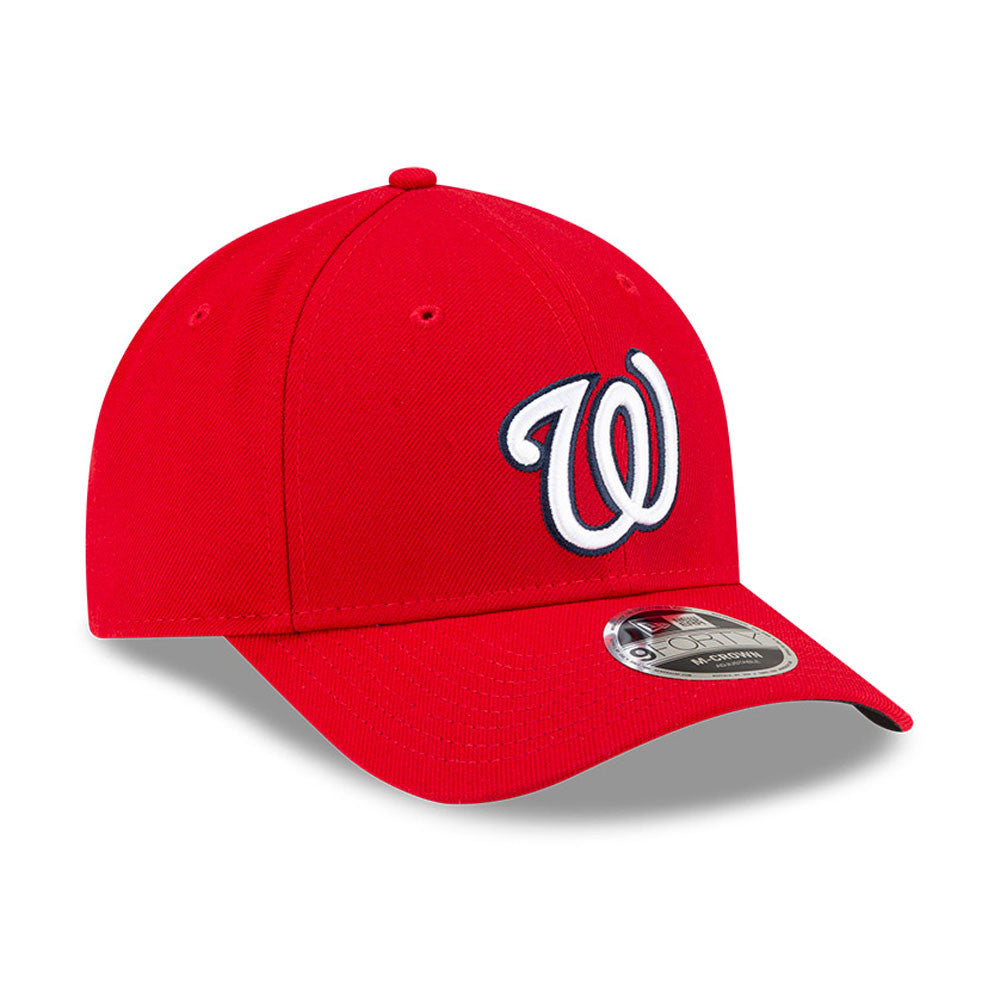 Washington Nationals Red New Era Player Replica M-Crown 9FORTY Adjustable Hat Official Team Hat Sports Fan Cap Official NFL Team Hat Football Fan Cap