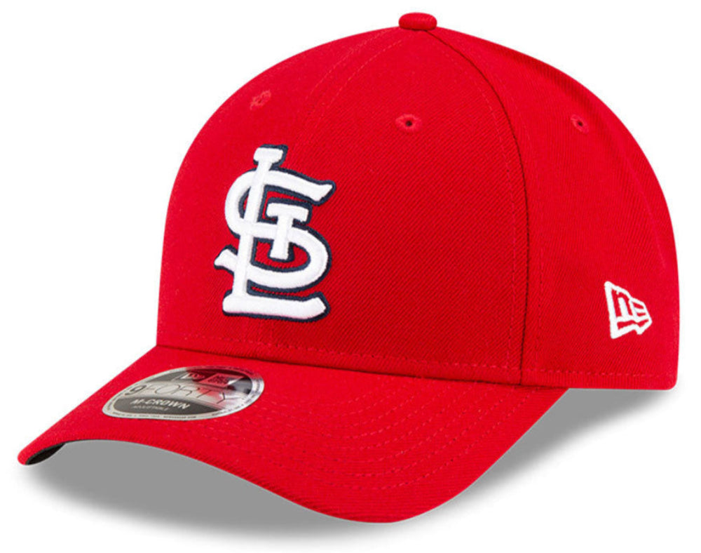 St Louis Cardinals Red New Era Player Replica M-Crown 9FORTY Adjustable Hat Official Team Hat Sports Fan Cap Official NFL Team Hat Football Fan Cap