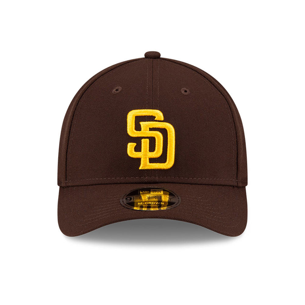 San Diego Padres Brown New Era Player Replica M-Crown 9FORTY Adjustable Hat Official Team Hat Sports Fan Cap Official NFL Team Hat Football Fan Cap
