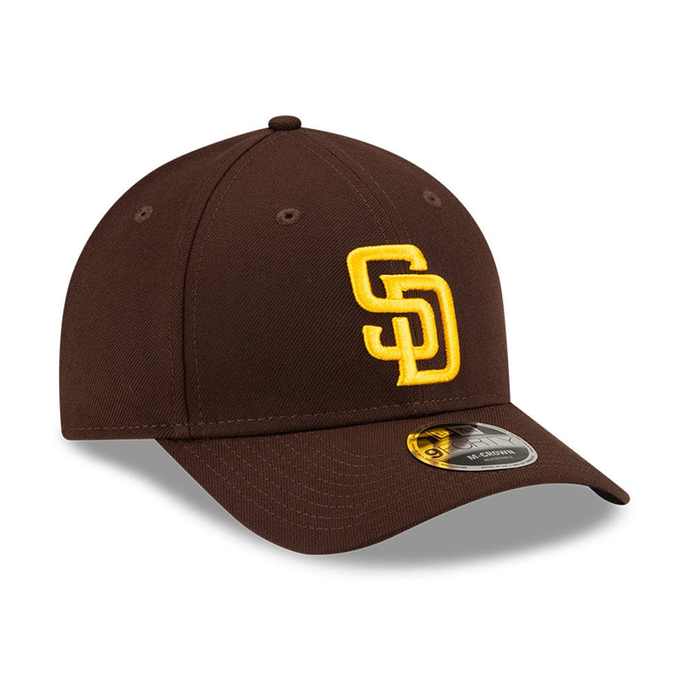 San Diego Padres Brown New Era Player Replica M-Crown 9FORTY Adjustable Hat Official Team Hat Sports Fan Cap Official NFL Team Hat Football Fan Cap