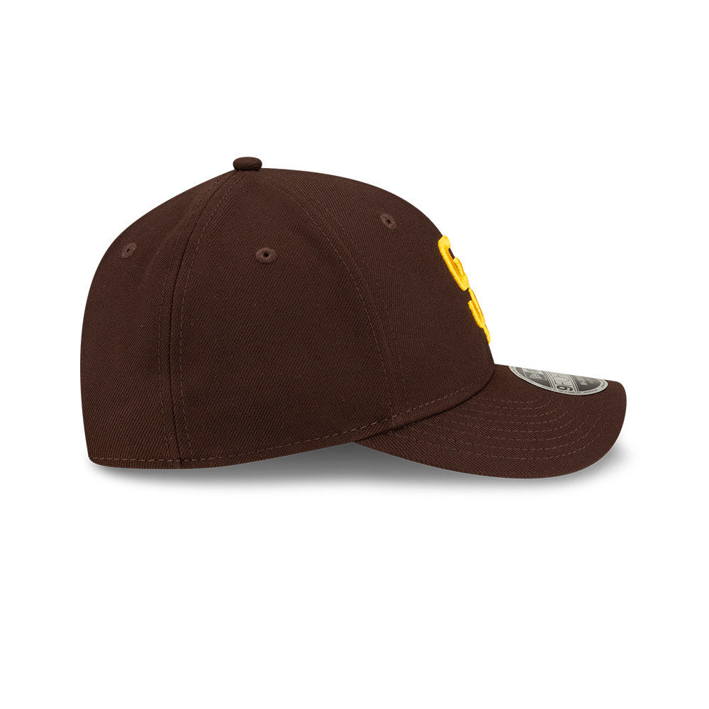 San Diego Padres Brown New Era Player Replica M-Crown 9FORTY Adjustable Hat Official Team Hat Sports Fan Cap Official NFL Team Hat Football Fan Cap