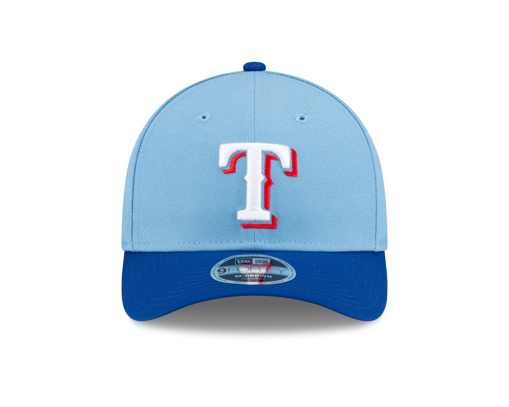 Texas Rangers Blue Alternate New Era Player Replica M-Crown 9FORTY Adjustable Hat Official Team Hat Sports Fan Cap Official NFL Team Hat Football Fan