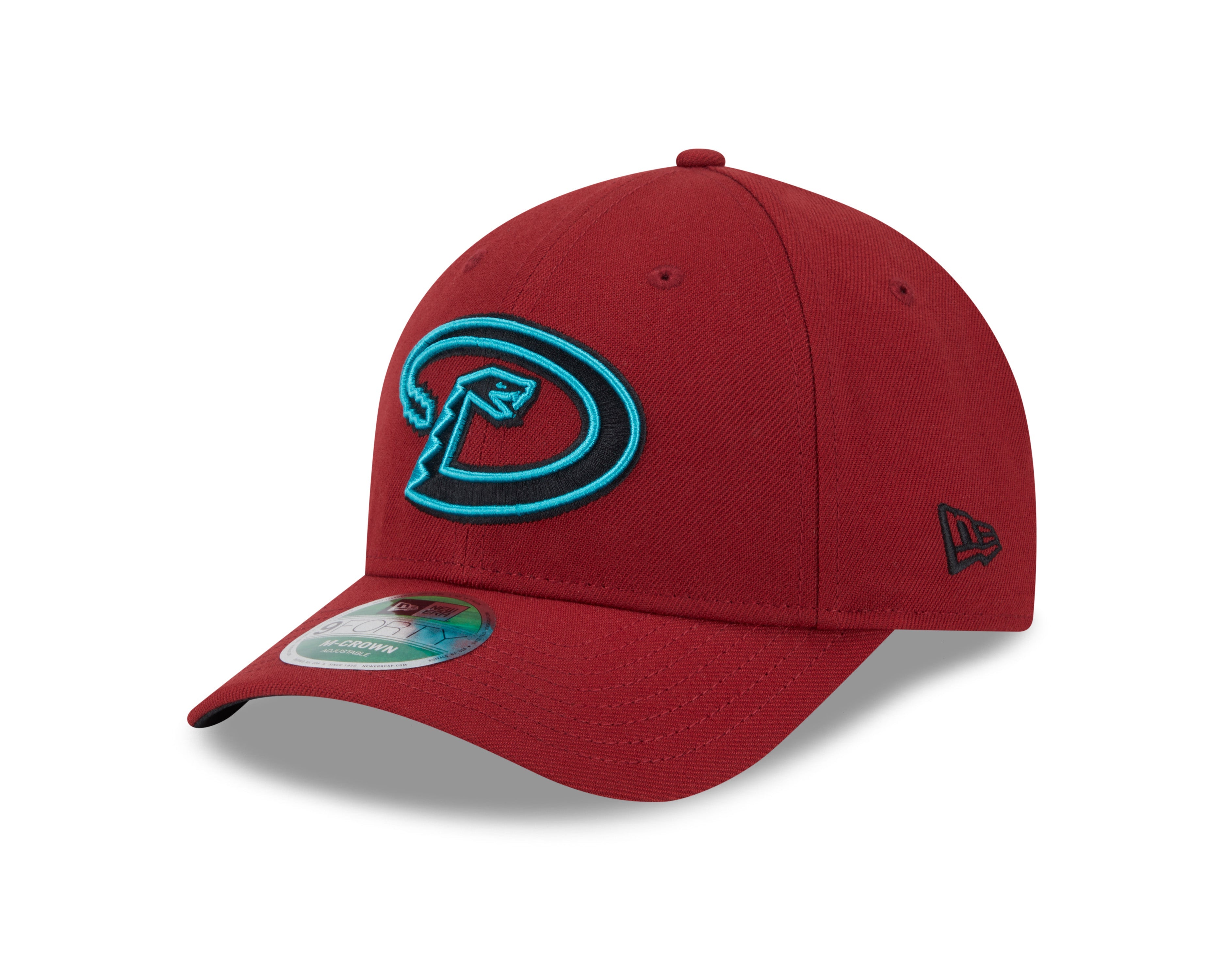 Arizona Diamondbacks Red Alternate New Era Player Replica M-Crown 9FORTY Adjustable Hat Official Team Hat Sports Fan Cap Official NFL Team Hat