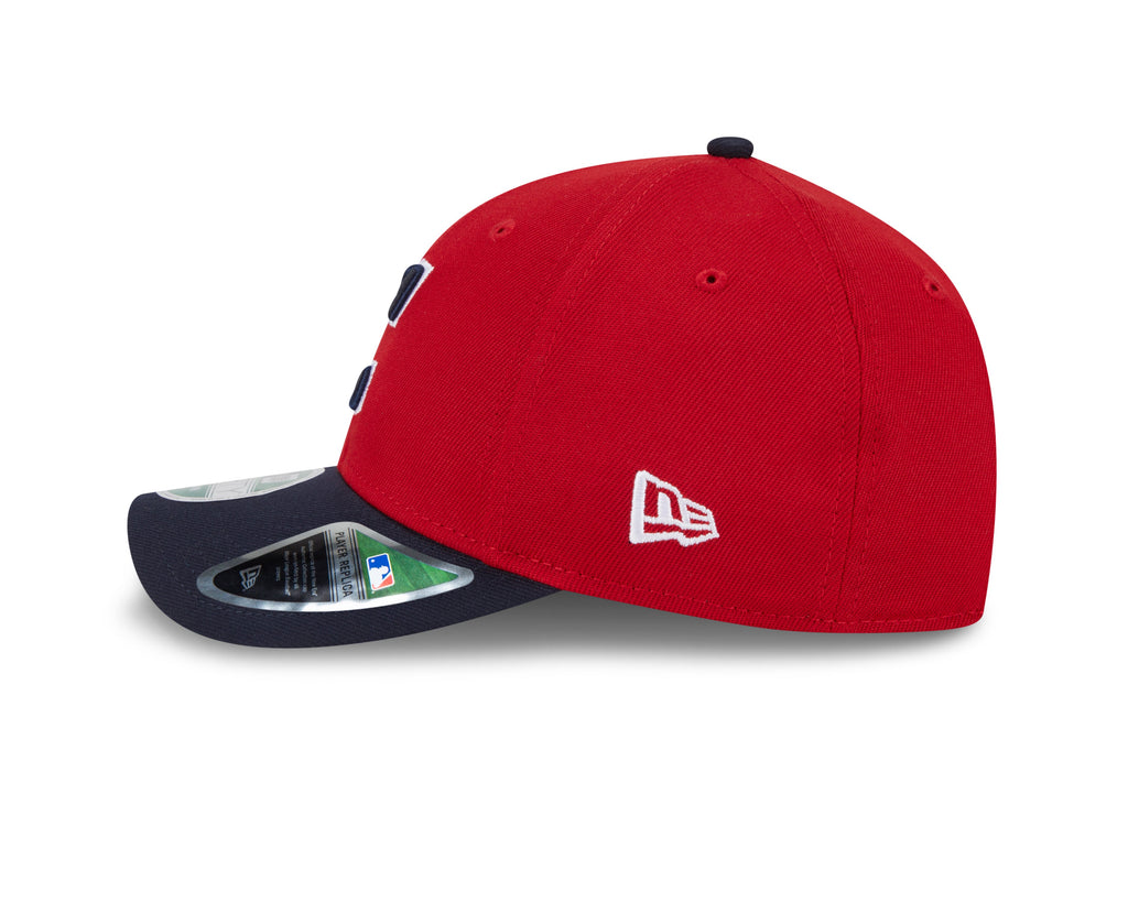 Cleveland Guardians Red Navy New Era Player Replica M-Crown 9FORTY Adjustable Hat Official Team Hat Sports Fan Cap Official NFL Team Hat Football Fan