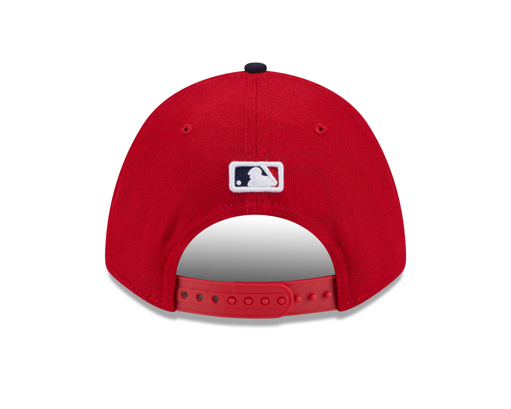 Cleveland Guardians Red Navy New Era Player Replica M-Crown 9FORTY Adjustable Hat Official Team Hat Sports Fan Cap Official NFL Team Hat Football Fan