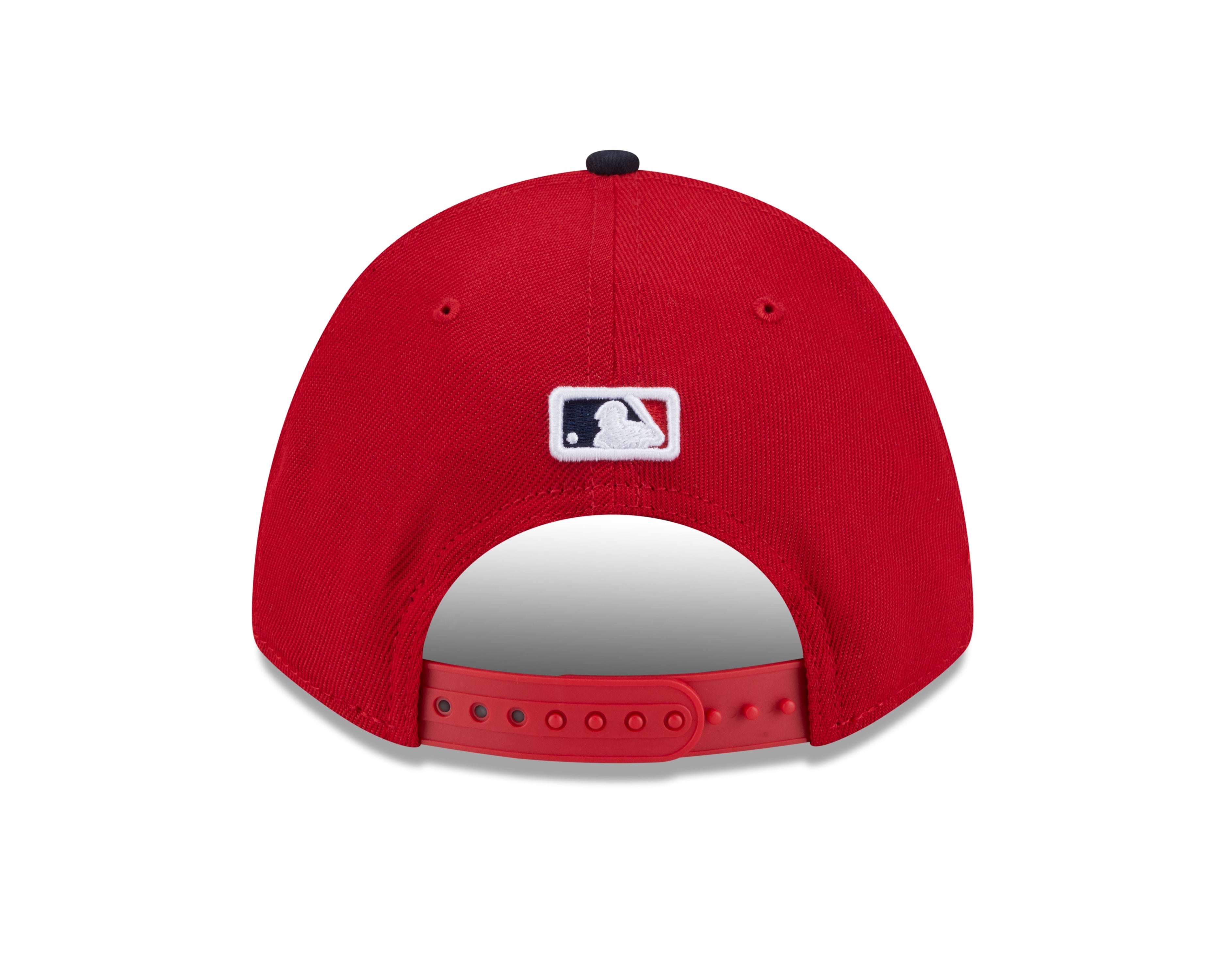 Cleveland Guardians Red Navy New Era Player Replica M-Crown 9FORTY Adjustable Hat Official Team Hat Sports Fan Cap Official NFL Team Hat Football Fan