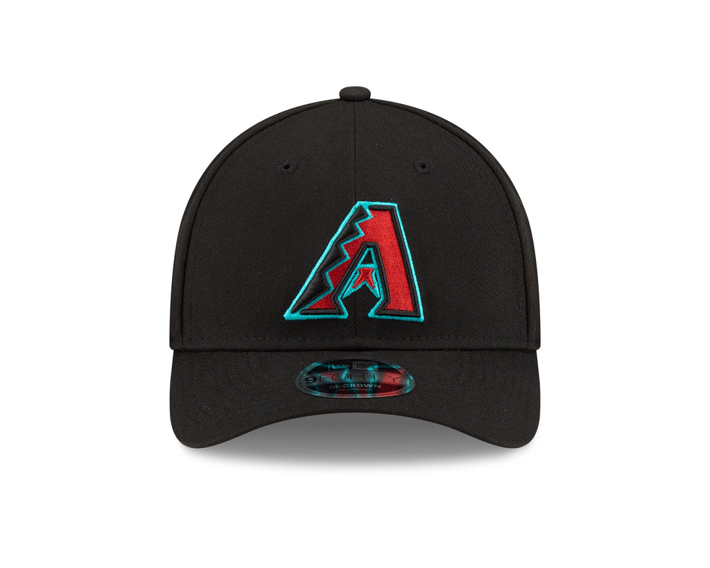 Arizona Diamondbacks Black Alternate New Era Player Replica M-Crown 9FORTY Adjustable Hat Official Team Hat Sports Fan Cap Official NFL Team Hat