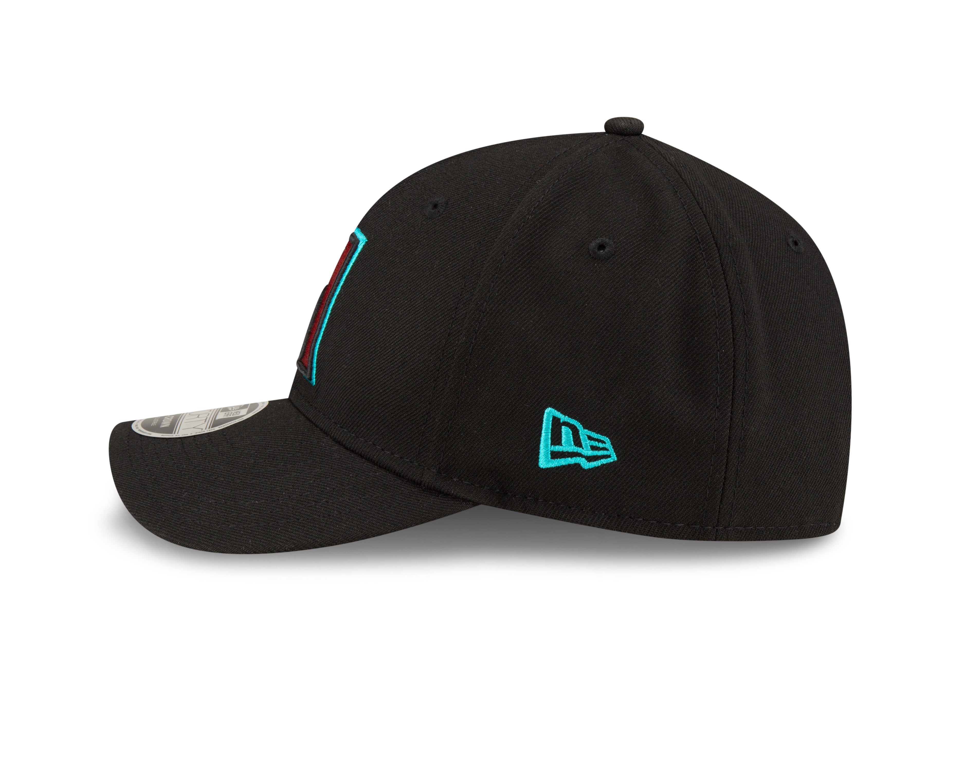 Arizona Diamondbacks Black Alternate New Era Player Replica M-Crown 9FORTY Adjustable Hat Official Team Hat Sports Fan Cap Official NFL Team Hat