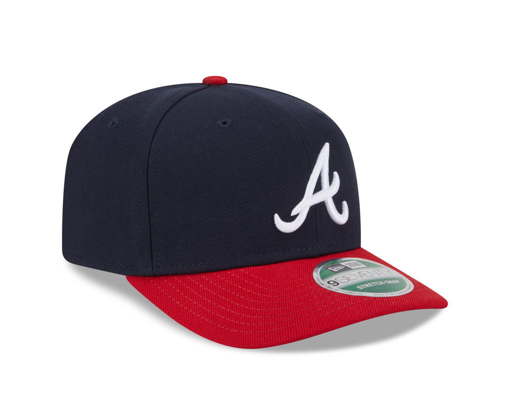 Atlanta Braves New Era Player Replica 9SEVENTY Stretch Snap Adjustable Hat Official Team Hat Sports Fan Cap Official NFL Team Hat Football Fan Cap