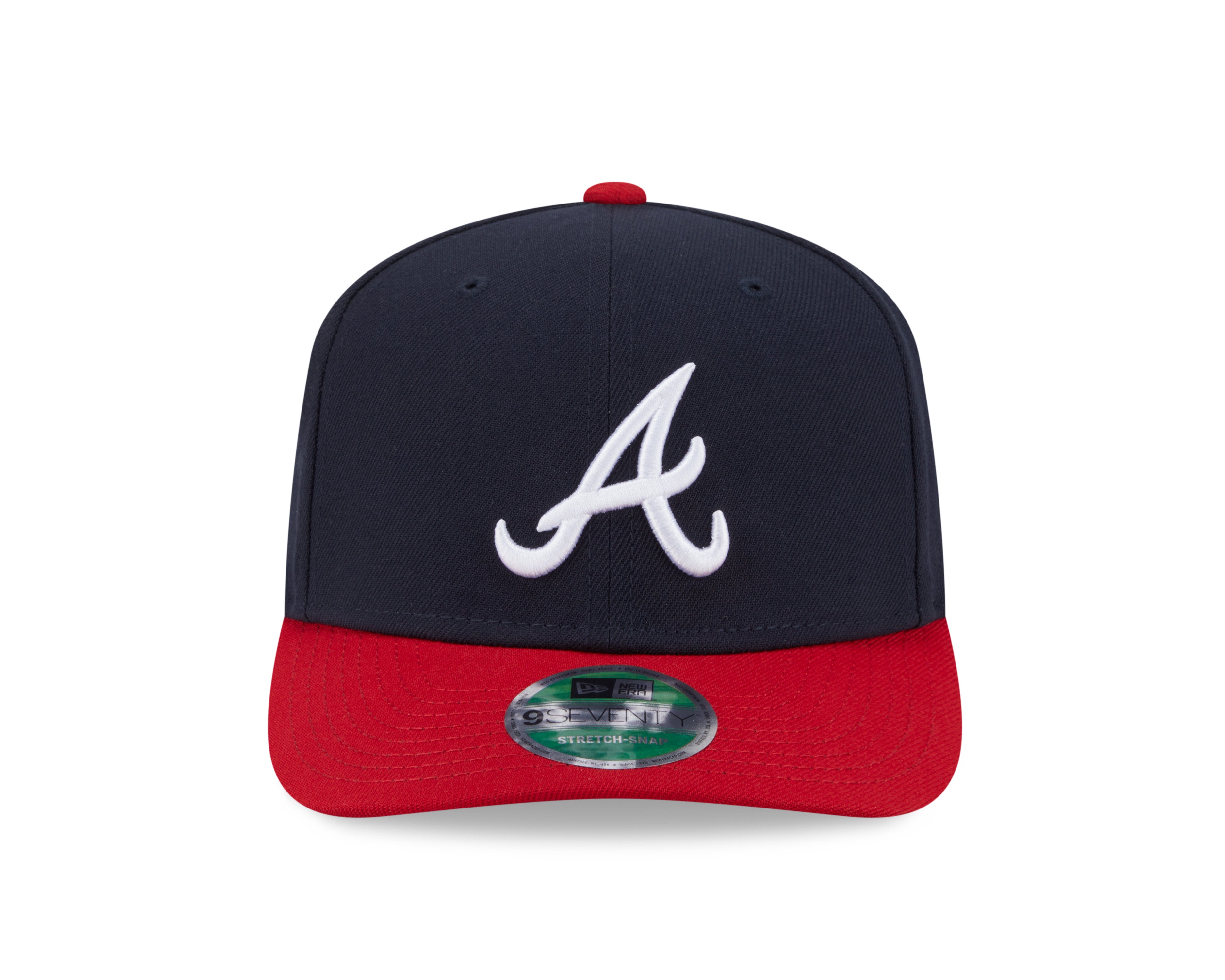 Atlanta Braves New Era Player Replica 9SEVENTY Stretch Snap Adjustable Hat Official Team Hat Sports Fan Cap Official NFL Team Hat Football Fan Cap
