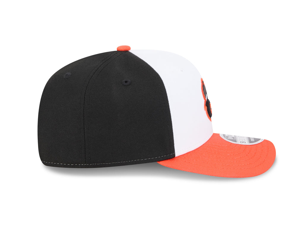 Baltimore Orioles Home New Era Player Replica 9SEVENTY Stretch Snap Adjustable Hat Official Team Hat Sports Fan Cap Official NFL Team Hat Football