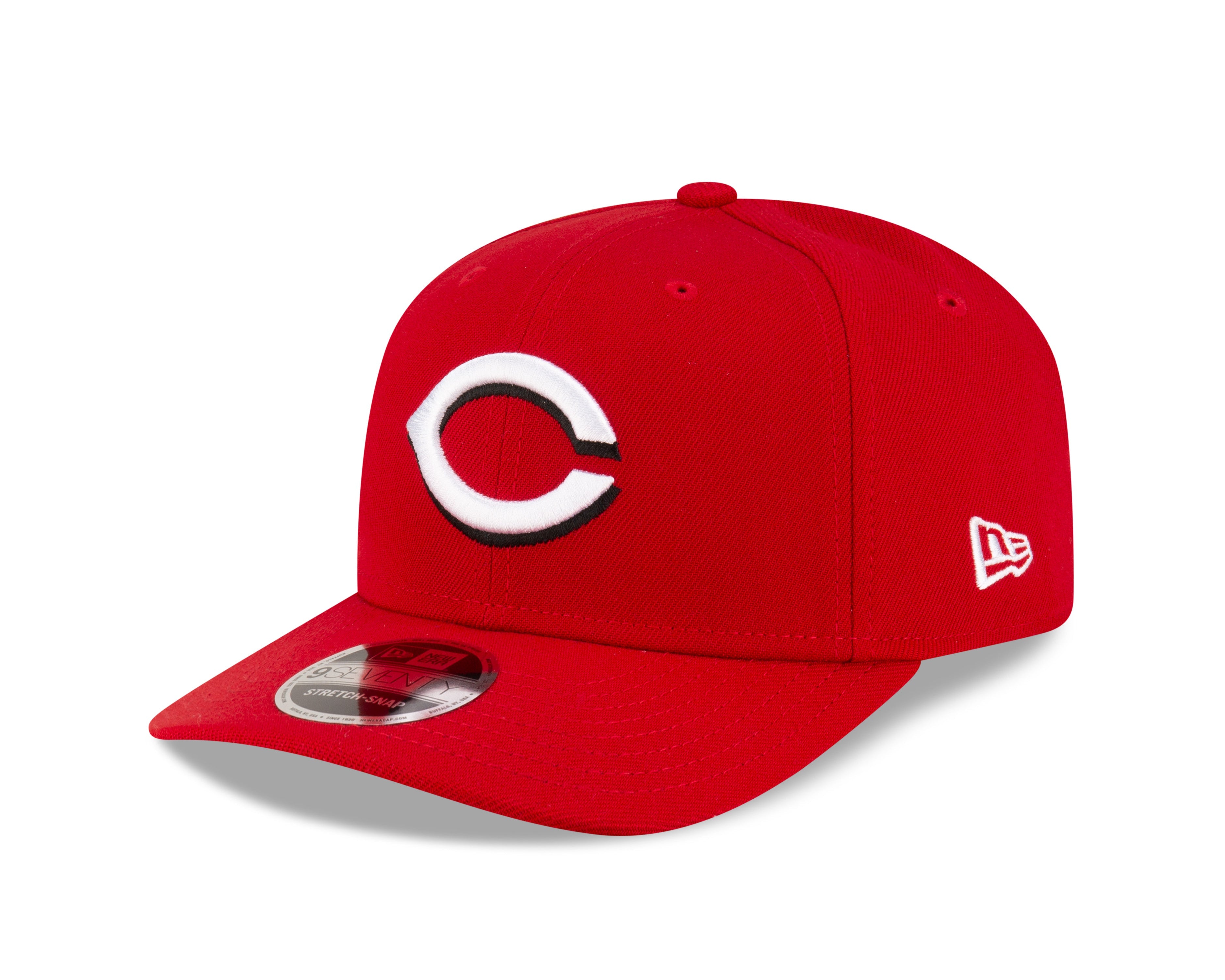 Cincinnati Reds New Era Player Replica 9SEVENTY Stretch Snap Adjustable Hat Official Team Hat Sports Fan Cap Official NFL Team Hat Football Fan Cap
