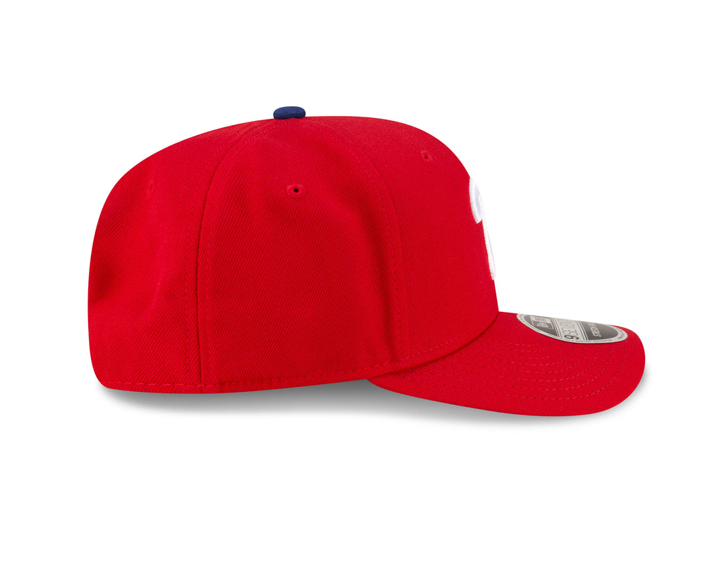 Philadelphia Phillies Red New Era Player Replica 9SEVENTY Stretch Snap Adjustable Hat Official Team Hat Sports Fan Cap Official NFL Team Hat Football