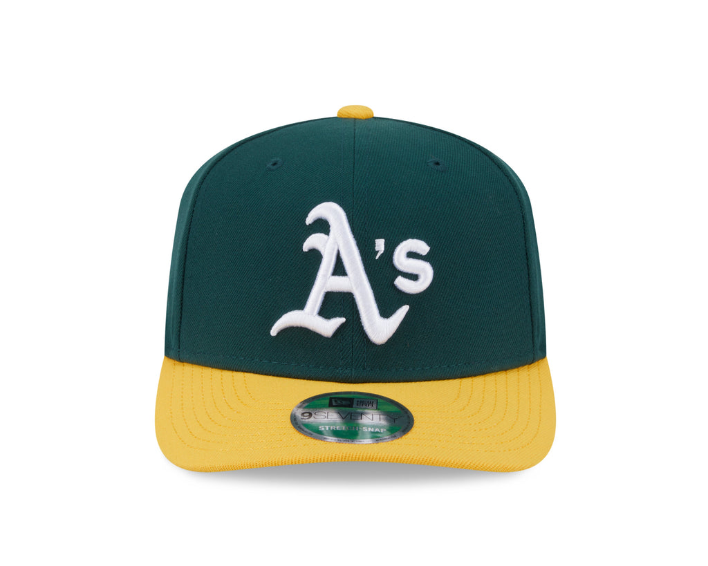 Athletics Green New Era Player Replica 9SEVENTY Stretch Snap Adjustable Hat Official Team Hat Sports Fan Cap Official NFL Team Hat Football Fan Cap