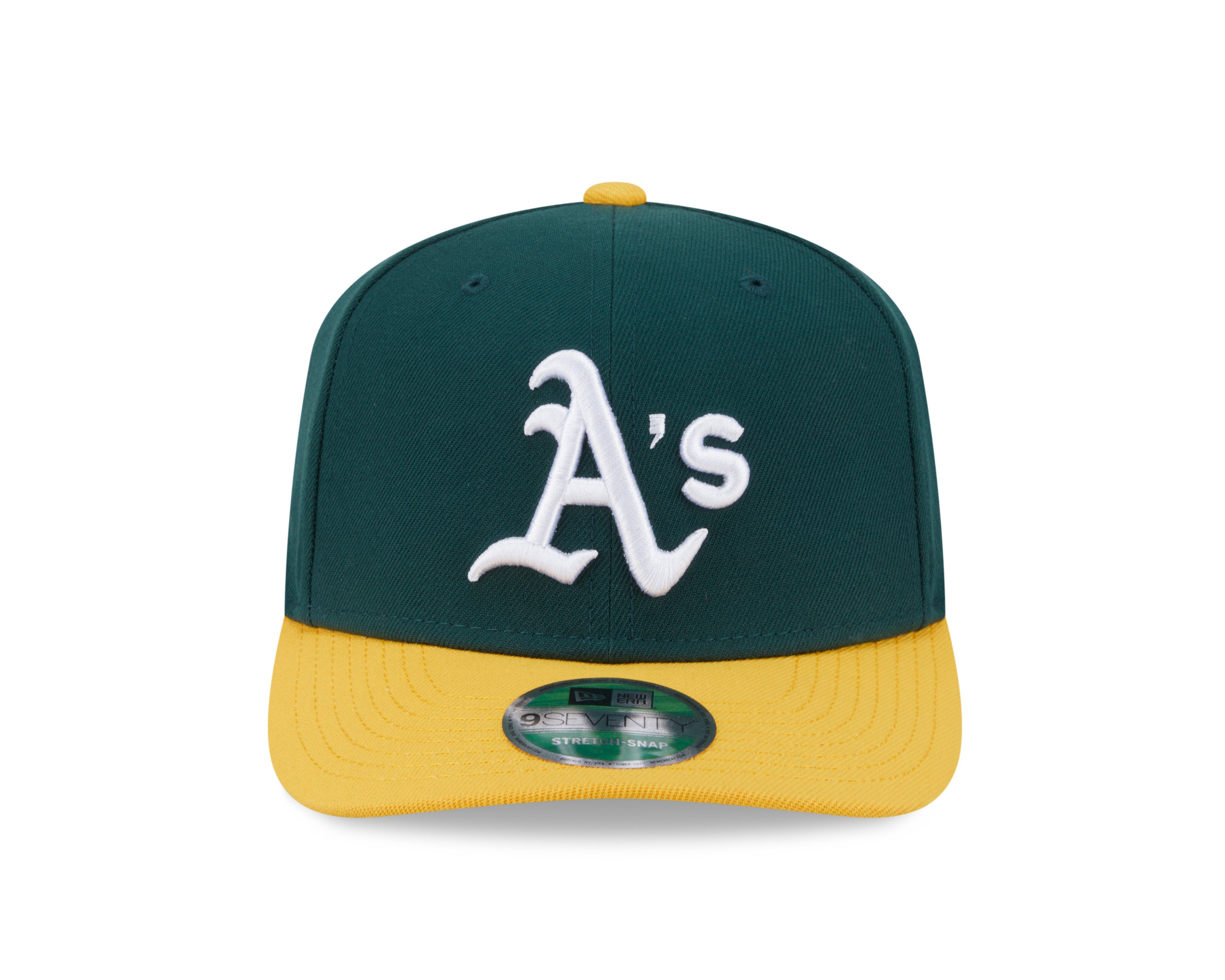 Athletics Green New Era Player Replica 9SEVENTY Stretch Snap Adjustable Hat Official Team Hat Sports Fan Cap Official NFL Team Hat Football Fan Cap