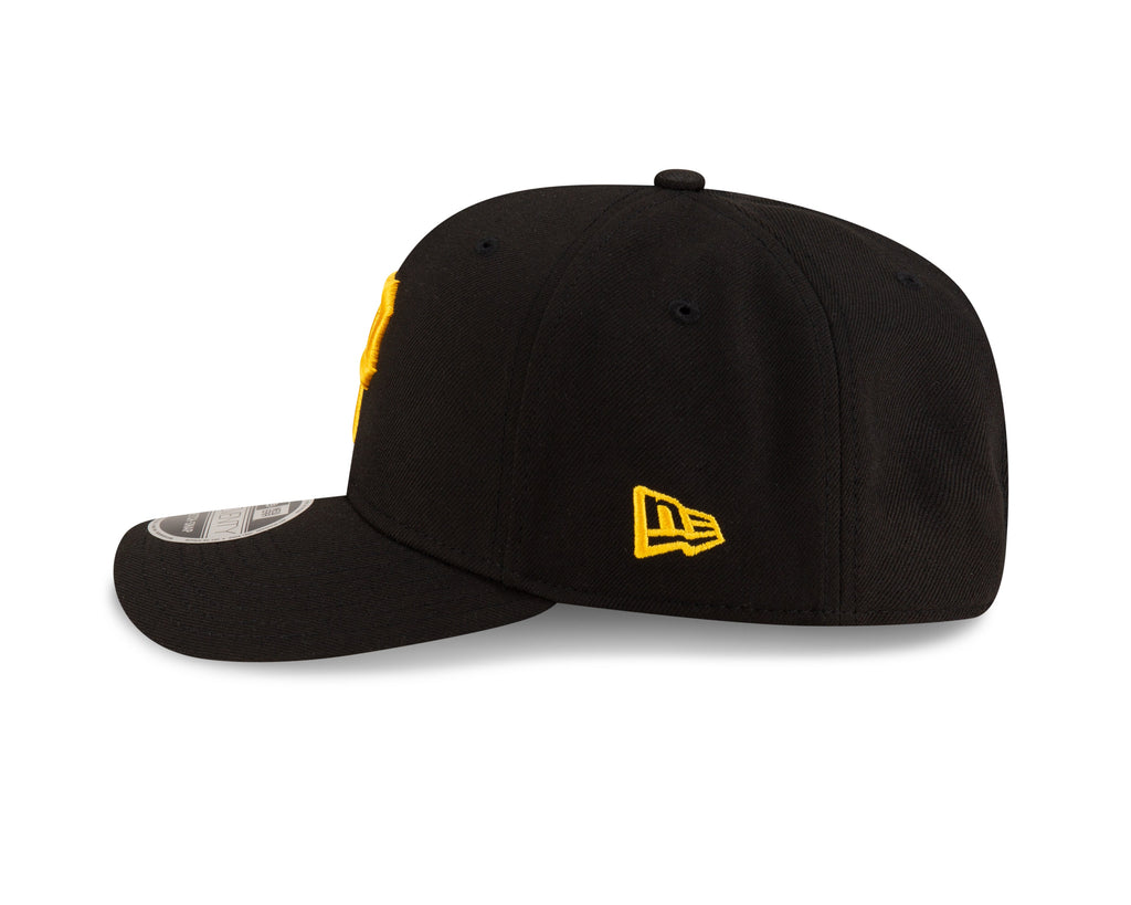Pittsburgh Pirates Black New Era Player Replica 9SEVENTY Stretch Snap Adjustable Hat Official Team Hat Sports Fan Cap Official NFL Team Hat Football