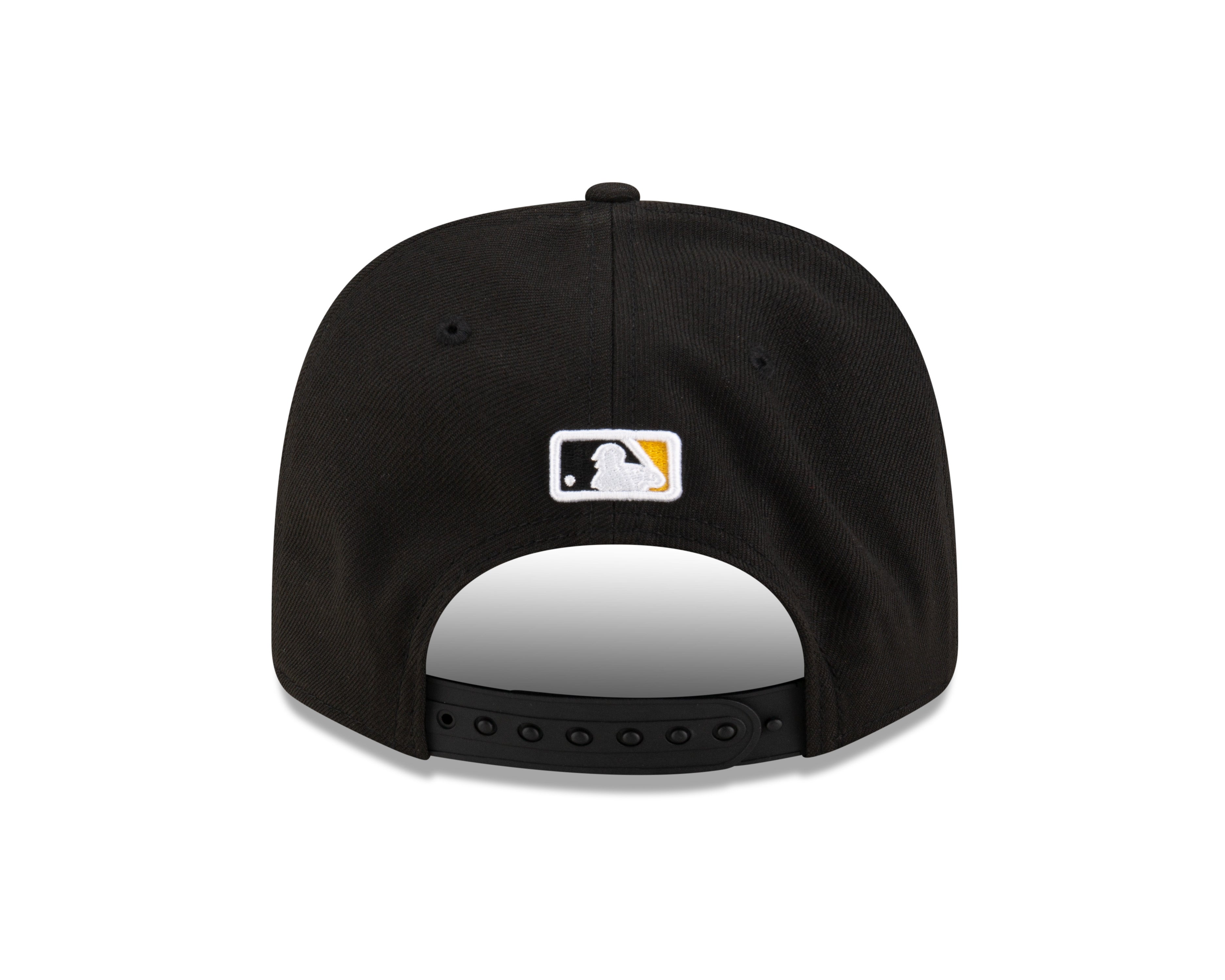 Pittsburgh Pirates Black New Era Player Replica 9SEVENTY Stretch Snap Adjustable Hat Official Team Hat Sports Fan Cap Official NFL Team Hat Football