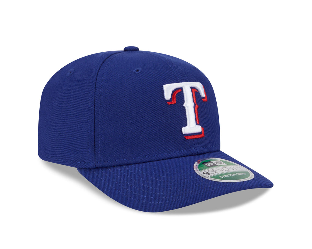 Texas Rangers Blue New Era Player Replica 9SEVENTY Stretch Snap Adjustable Hat Official Team Hat Sports Fan Cap Official NFL Team Hat Football Fan Cap