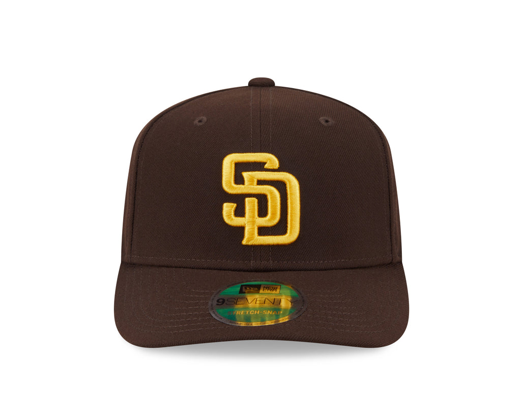 San Diego Padres Brown New Era Player Replica 9SEVENTY Stretch Snap Adjustable Hat Official Team Hat Sports Fan Cap Official NFL Team Hat Football