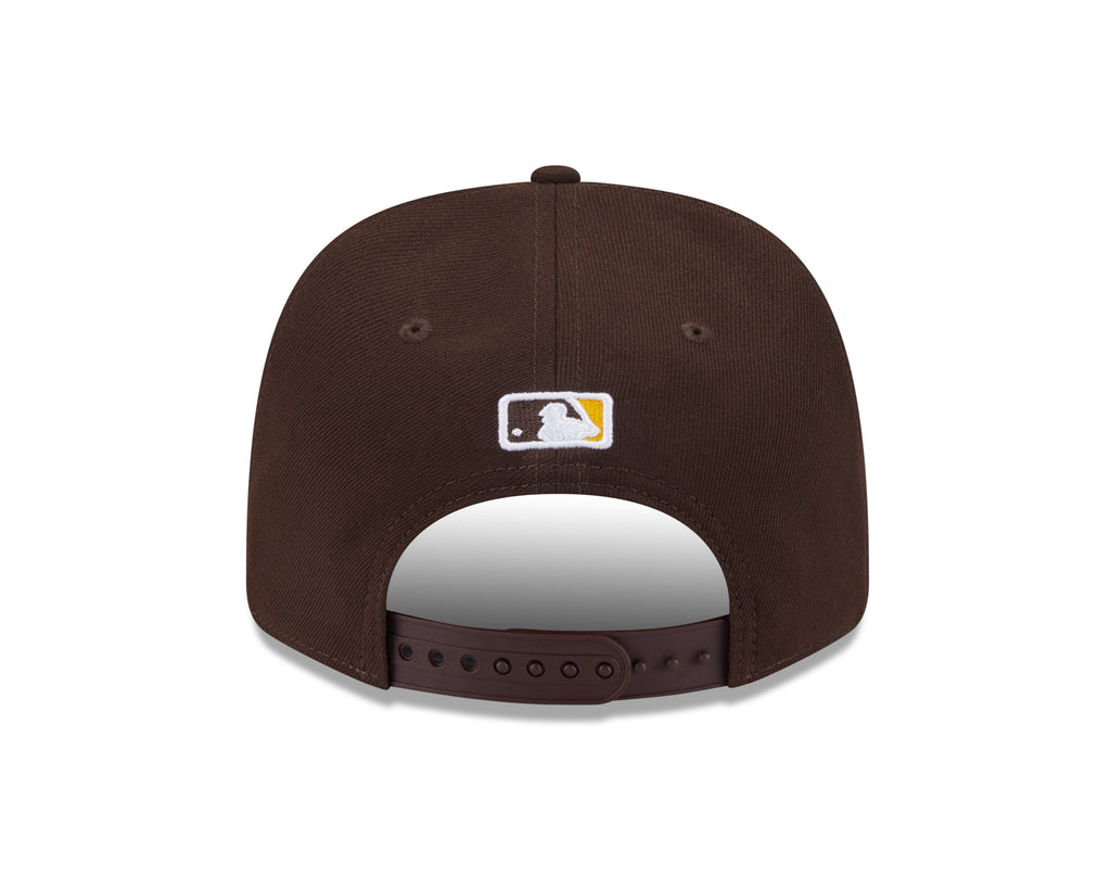 San Diego Padres Brown New Era Player Replica 9SEVENTY Stretch Snap Adjustable Hat Official Team Hat Sports Fan Cap Official NFL Team Hat Football