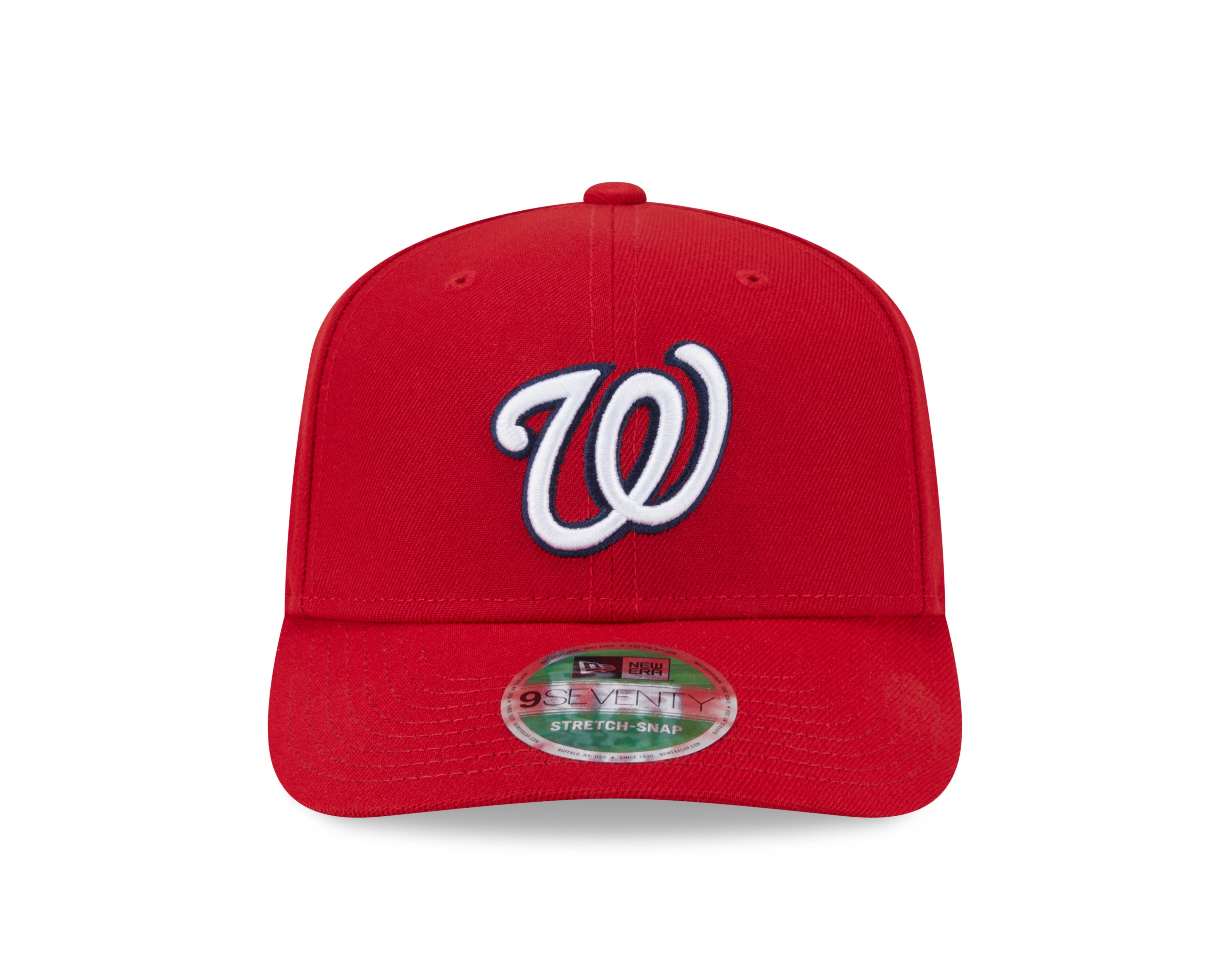 Washington Nationals Red New Era Player Replica 9SEVENTY Stretch Snap Adjustable Hat Official Team Hat Sports Fan Cap Official NFL Team Hat Football