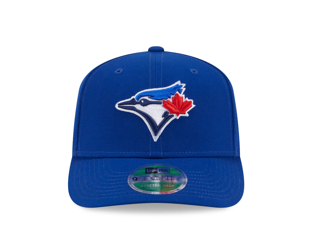 Toronto Blue Jays Blue New Era Player Replica 9SEVENTY Stretch Snap Adjustable Hat Official Team Hat Sports Fan Cap Official NFL Team Hat Football