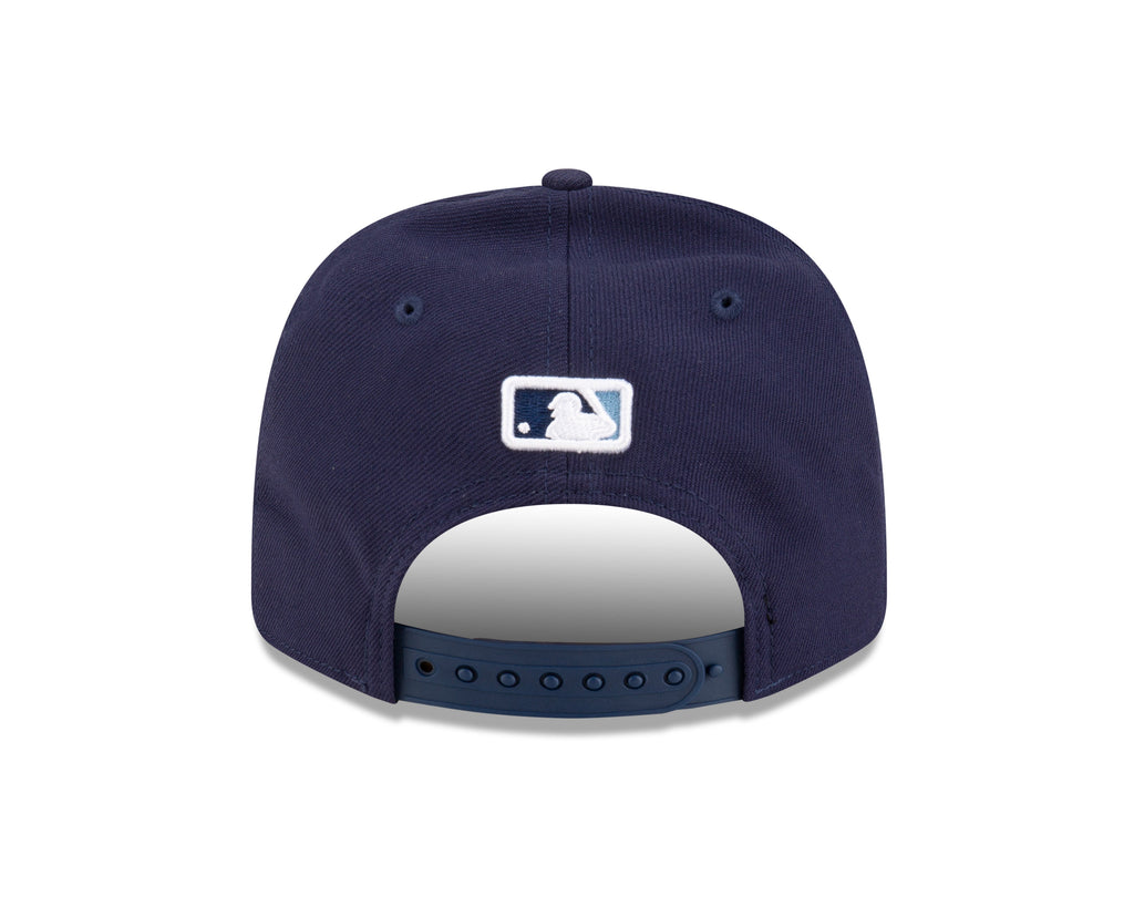Tampa Bay Rays Navy New Era Player Replica 9SEVENTY Stretch Snap Adjustable Hat Official Team Hat Sports Fan Cap Official NFL Team Hat Football Fan