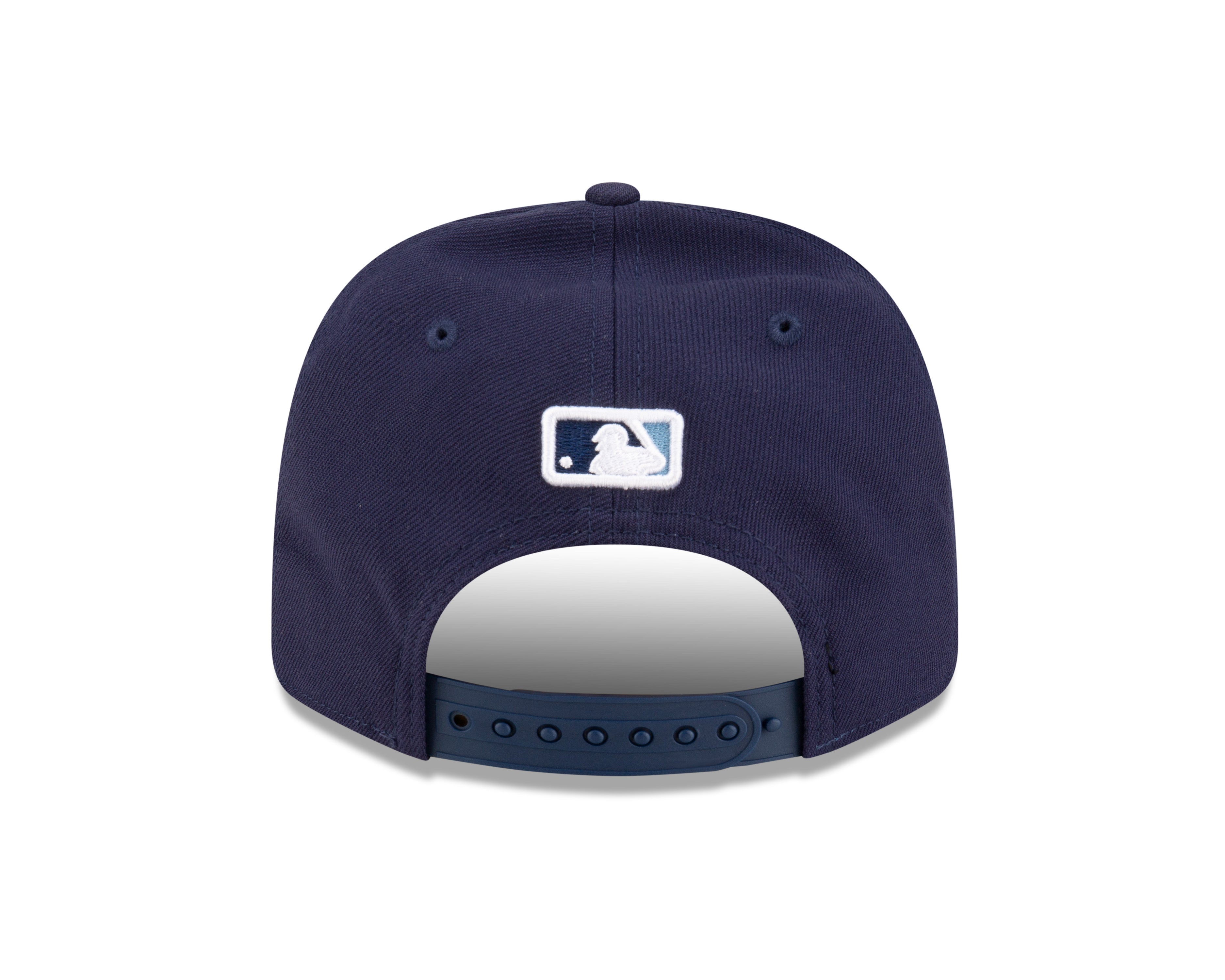 Tampa Bay Rays Navy New Era Player Replica 9SEVENTY Stretch Snap Adjustable Hat Official Team Hat Sports Fan Cap Official NFL Team Hat Football Fan