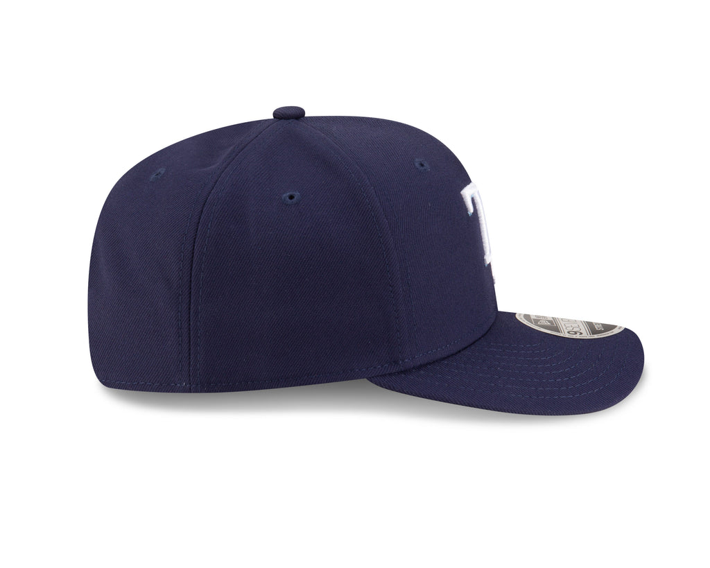 Tampa Bay Rays Navy New Era Player Replica 9SEVENTY Stretch Snap Adjustable Hat Official Team Hat Sports Fan Cap Official NFL Team Hat Football Fan