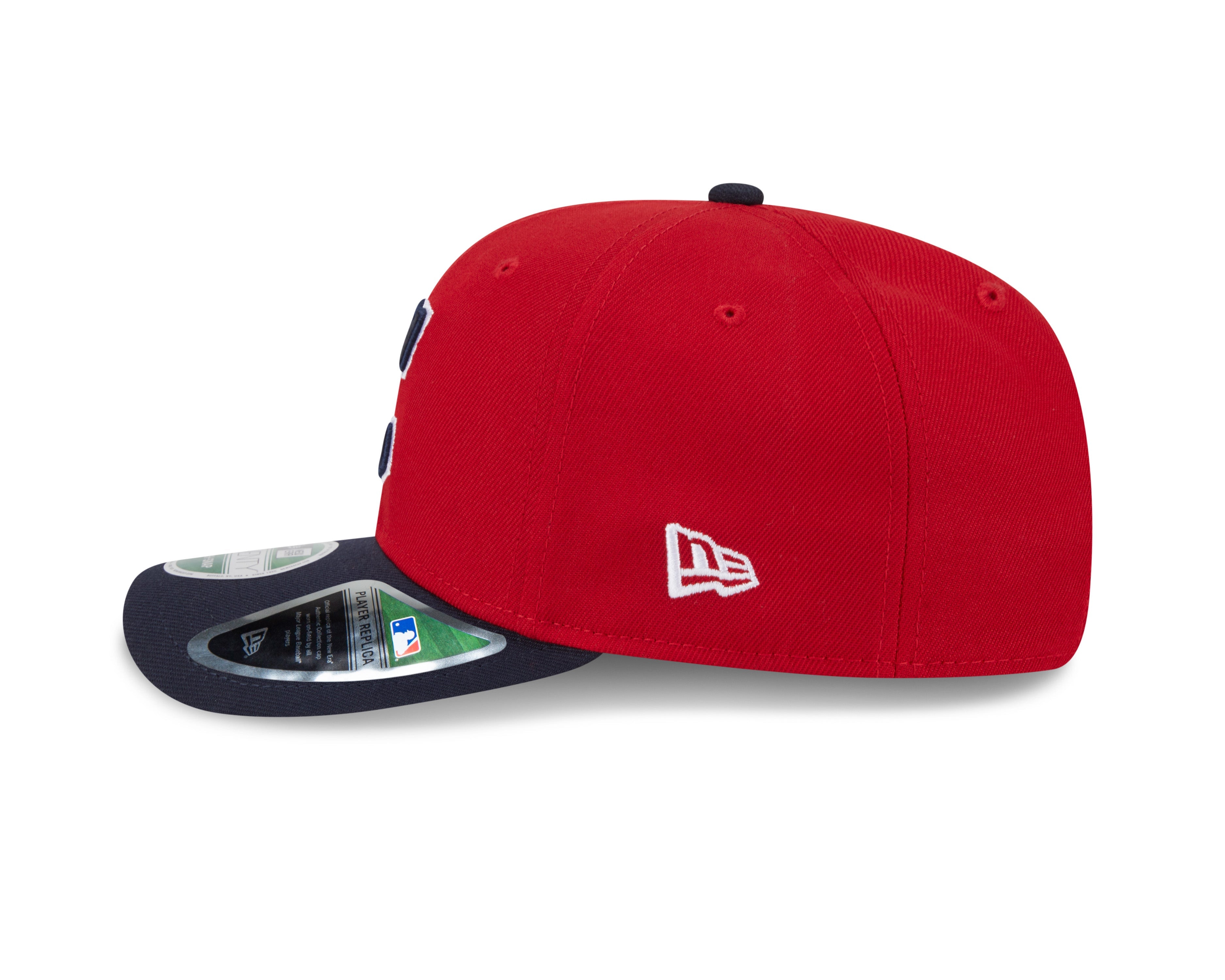 Cleveland Guardians Red Navy New Era Player Replica 9SEVENTY Stretch Snap Adjustable Hat Official Team Hat Sports Fan Cap Official NFL Team Hat