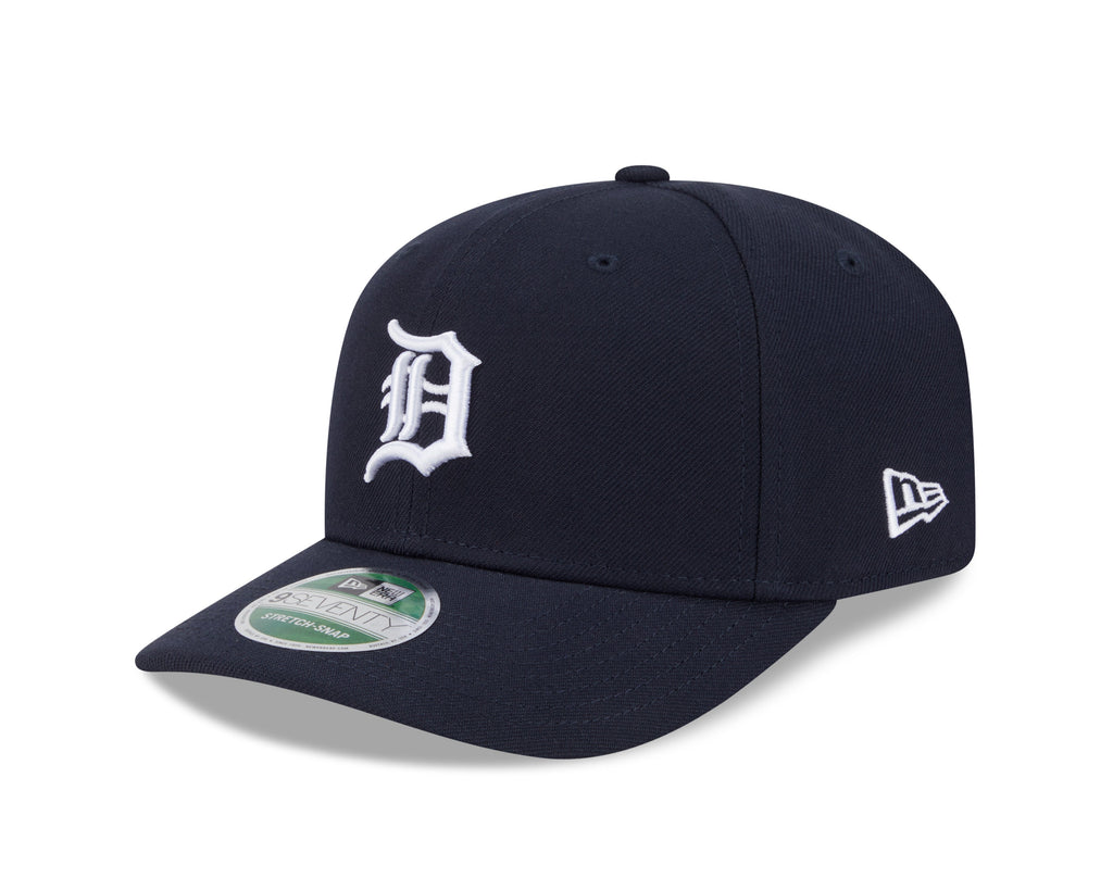 Detroit Tigers Navy New Era Player Replica 9SEVENTY Stretch Snap Adjustable Hat Official Team Hat Sports Fan Cap Official NFL Team Hat Football Fan