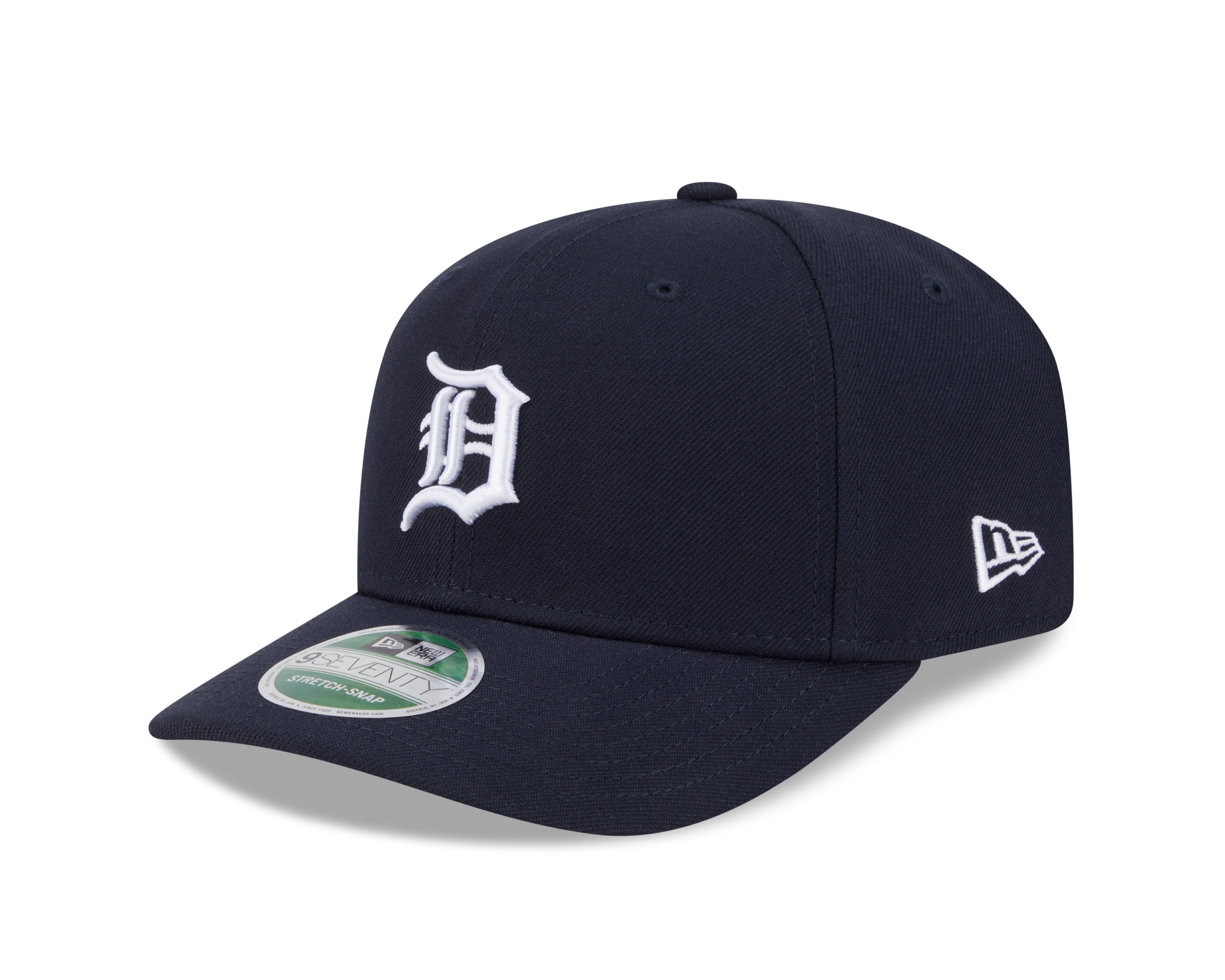 Detroit Tigers Navy New Era Player Replica 9SEVENTY Stretch Snap Adjustable Hat Official Team Hat Sports Fan Cap Official NFL Team Hat Football Fan