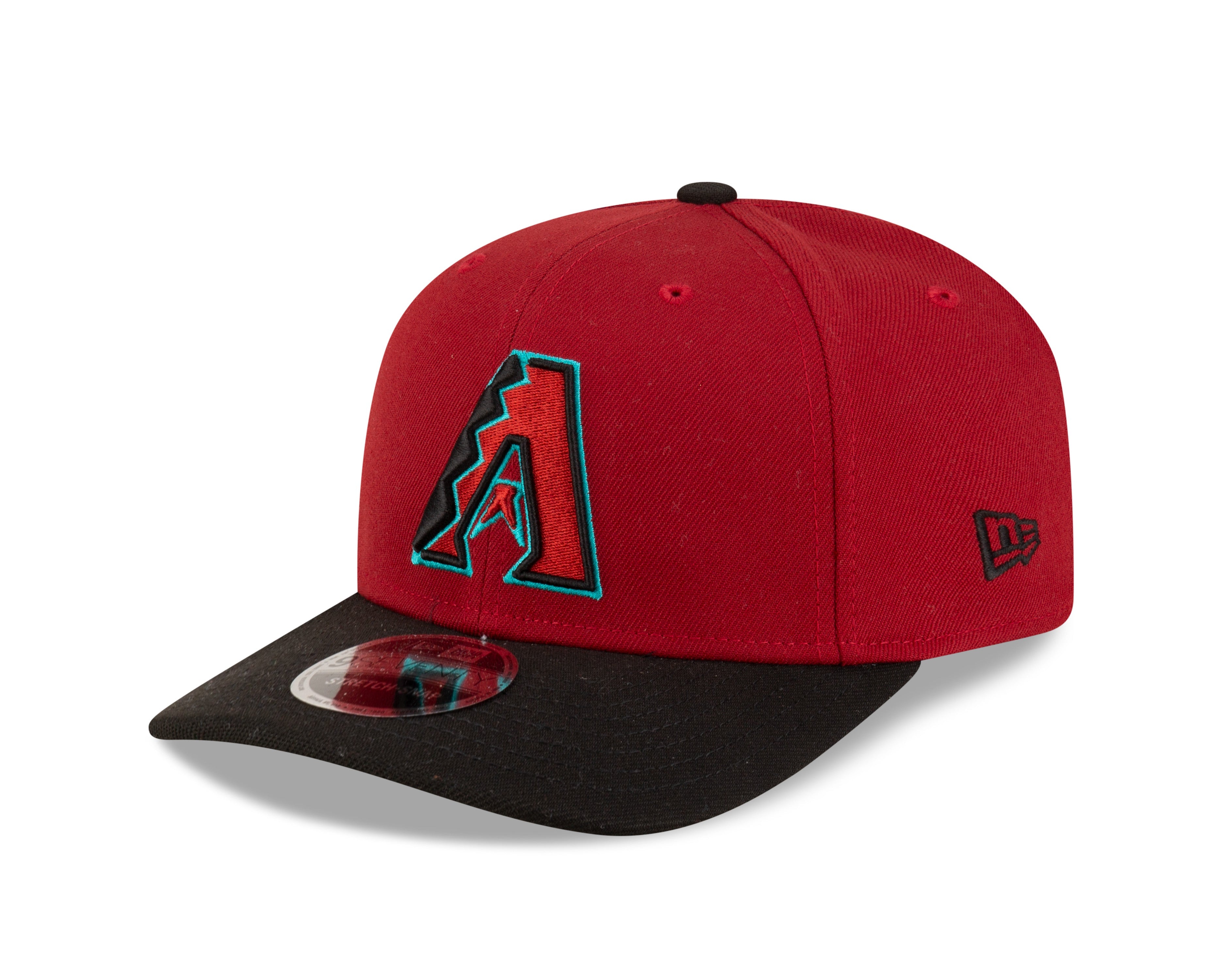 Arizona Diamondbacks Red New Era Player Replica 9SEVENTY Stretch Snap Adjustable Hat Official Team Hat Sports Fan Cap Official NFL Team Hat Football