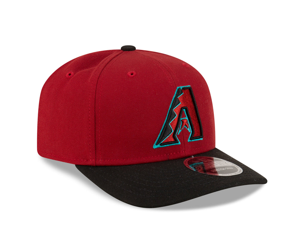 Arizona Diamondbacks Red New Era Player Replica 9SEVENTY Stretch Snap Adjustable Hat Official Team Hat Sports Fan Cap Official NFL Team Hat Football
