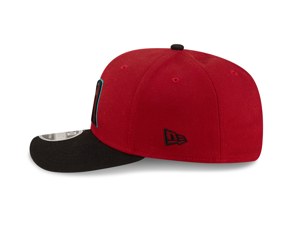 Arizona Diamondbacks Red New Era Player Replica 9SEVENTY Stretch Snap Adjustable Hat Official Team Hat Sports Fan Cap Official NFL Team Hat Football