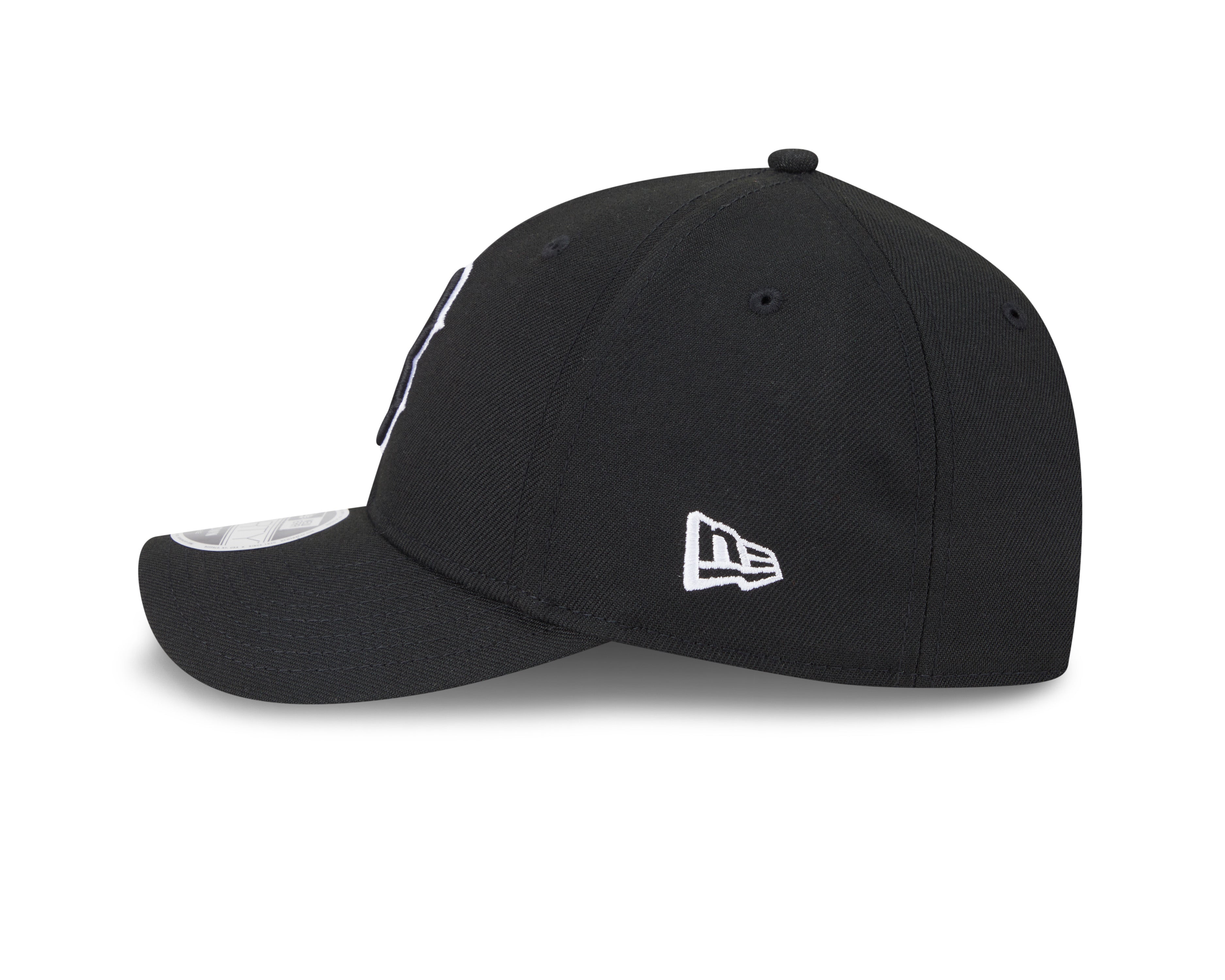 Boston Red Sox Black and White New Era M-Crown 9FORTY Adjustable Hat Official Team Hat Sports Fan Cap Official NFL Team Hat Football Fan Cap
