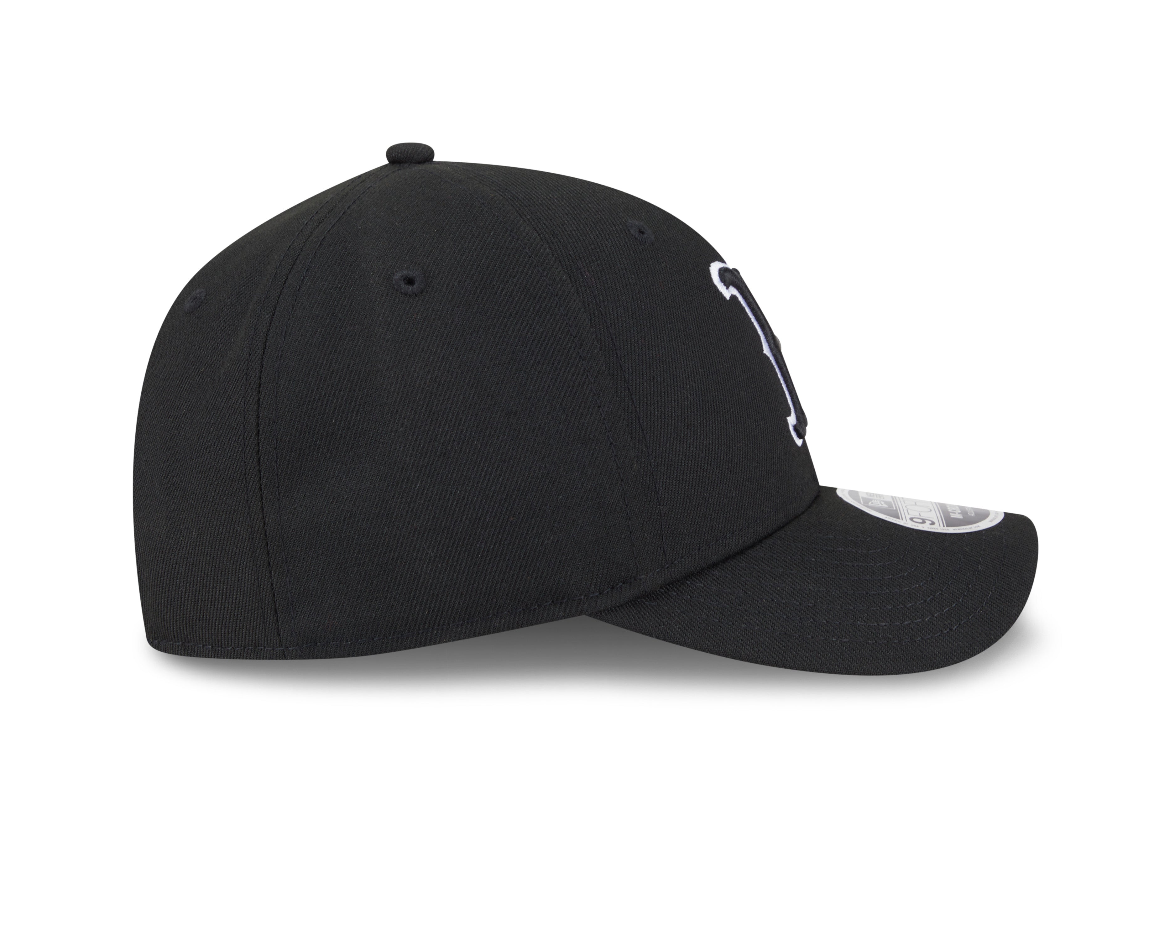 Boston Red Sox Black and White New Era M-Crown 9FORTY Adjustable Hat Official Team Hat Sports Fan Cap Official NFL Team Hat Football Fan Cap