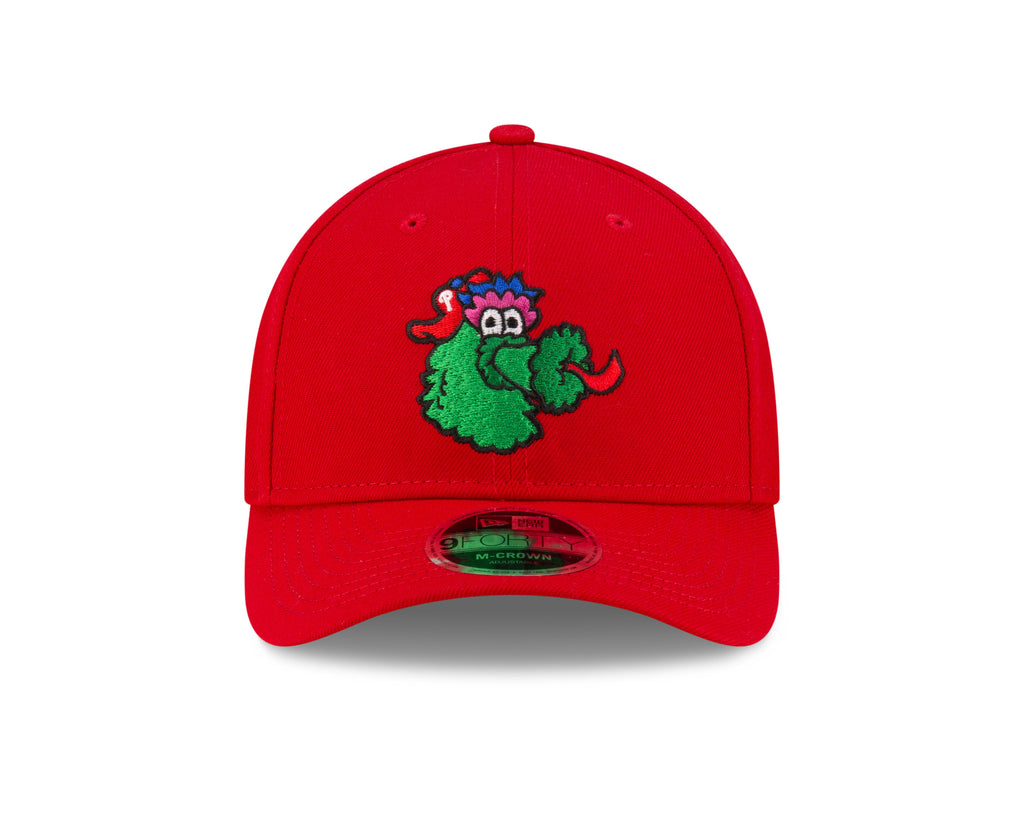 Philadelphia Phillies Red Fanatic New Era M-Crown 9FORTY Adjustable Hat Official Team Hat Sports Fan Cap Official NFL Team Hat Football Fan Cap