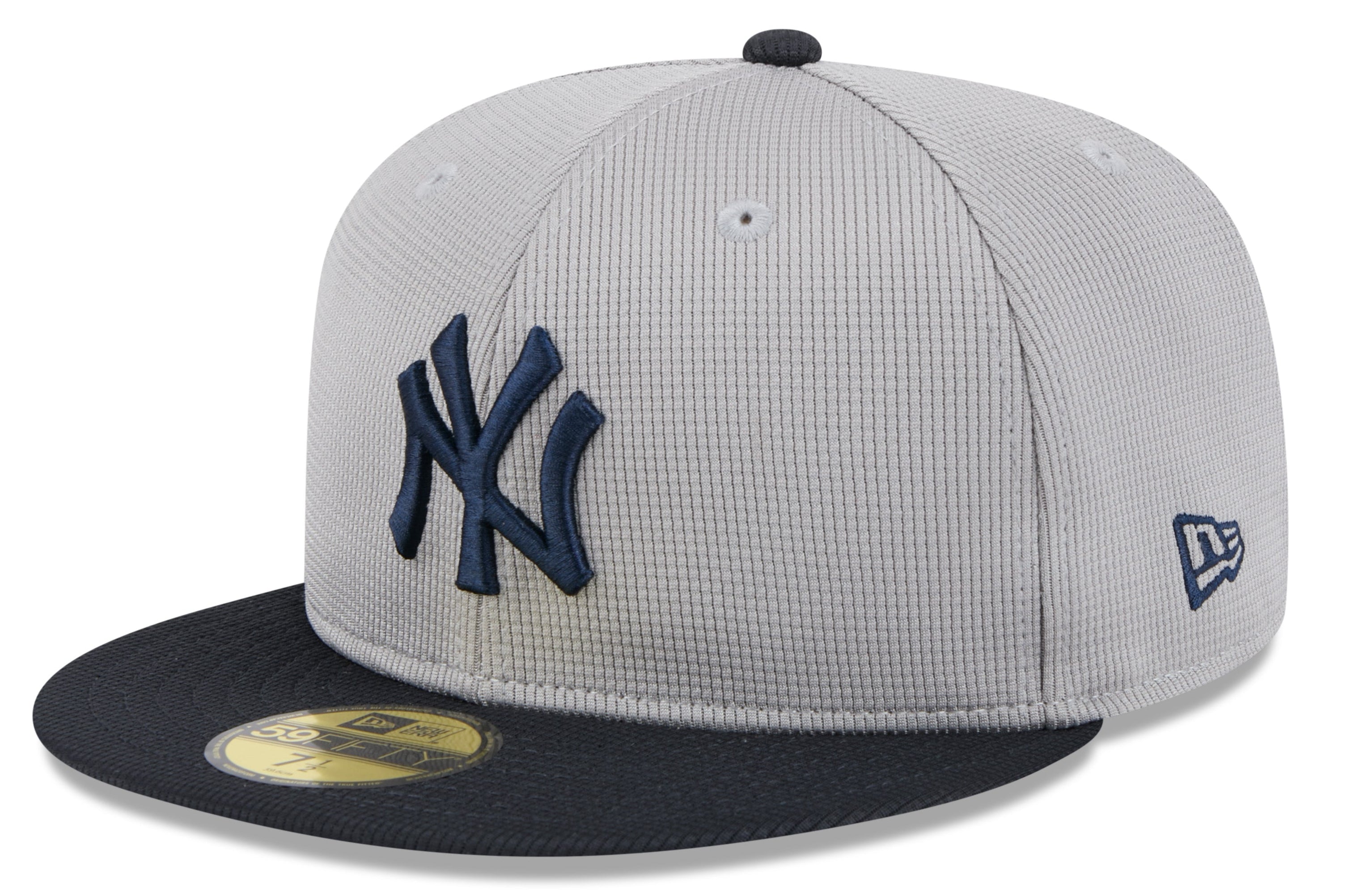 New York Yankees New Era Road Grey 2025 Spring Training 59FIFTY Fitted Hat Official Team Hat Sports Fan Cap Official NFL Team Hat Football Fan Cap