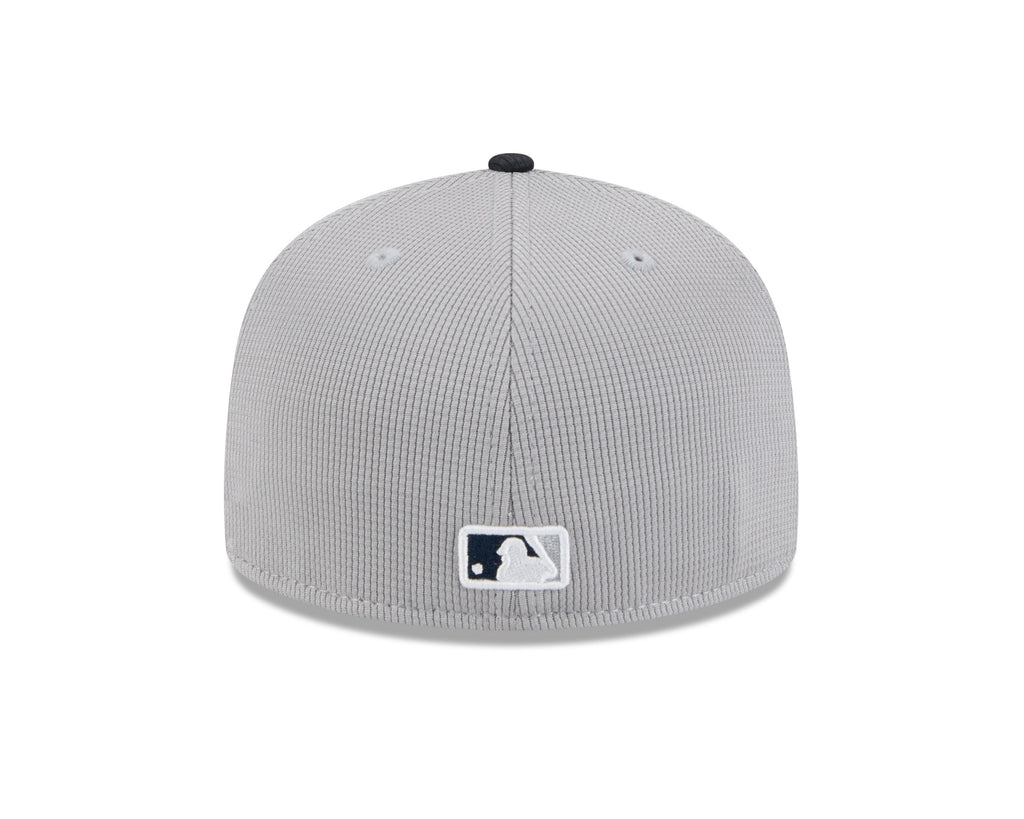 New York Yankees New Era Road Grey 2025 Spring Training 59FIFTY Fitted Hat Official Team Hat Sports Fan Cap Official NFL Team Hat Football Fan Cap