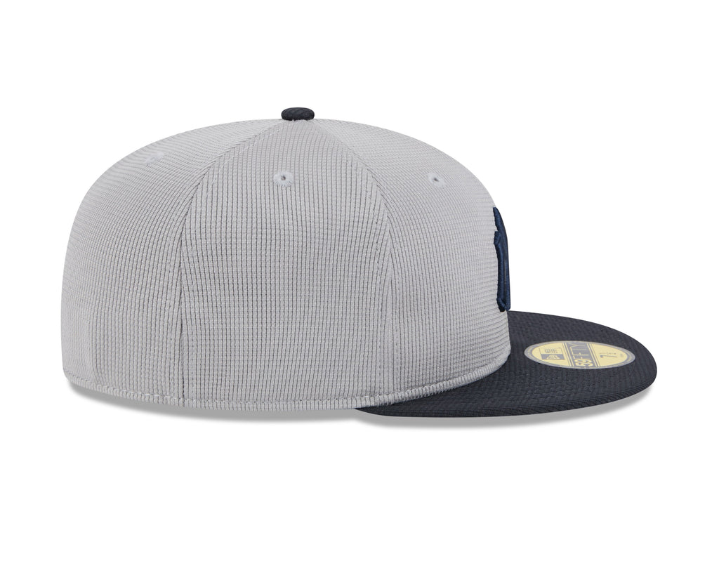 New York Yankees New Era Road Grey 2025 Spring Training 59FIFTY Fitted Hat Official Team Hat Sports Fan Cap Official NFL Team Hat Football Fan Cap