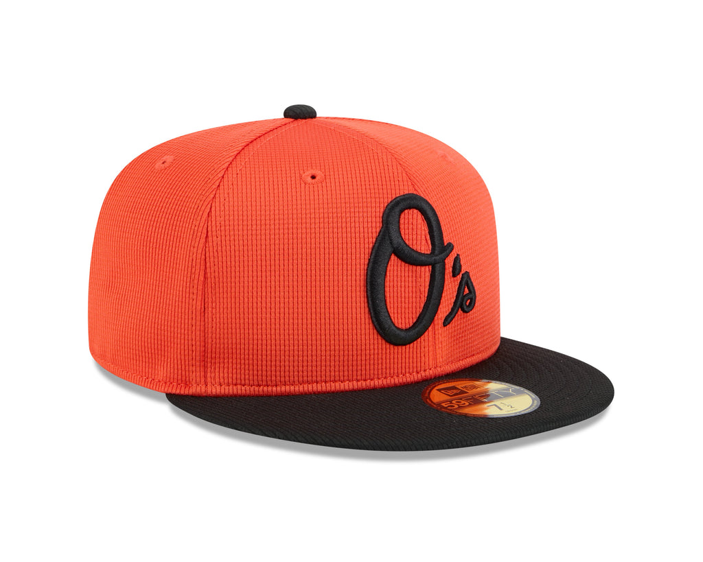 Baltimore Orioles New Era Orange 2025 Spring Training 59FIFTY Fitted Hat Official Team Hat Sports Fan Cap Official NFL Team Hat Football Fan Cap