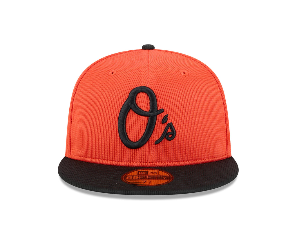 Baltimore Orioles New Era Orange 2025 Spring Training 59FIFTY Fitted Hat Official Team Hat Sports Fan Cap Official NFL Team Hat Football Fan Cap