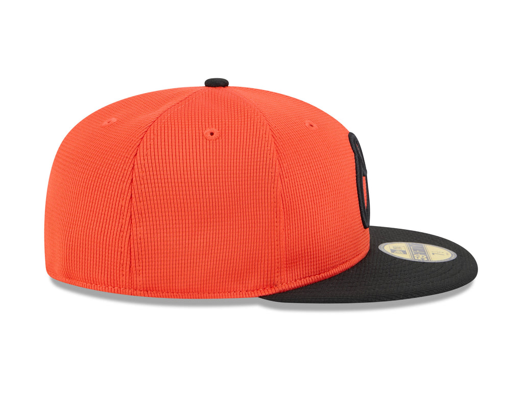 Baltimore Orioles New Era Orange 2025 Spring Training 59FIFTY Fitted Hat Official Team Hat Sports Fan Cap Official NFL Team Hat Football Fan Cap