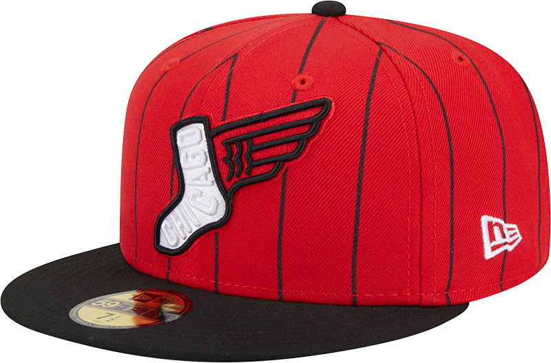 Chicago White Sox New Era 2025 26 City Connect 59FIFTY Fitted Hat - Red Black Official Team Hat Sports Fan Cap Official NFL Team Hat Football Fan Cap