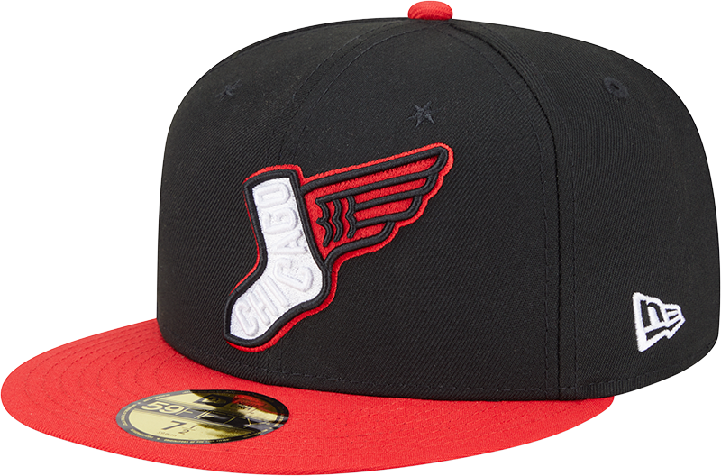 Chicago White Sox New Era 2025 City Connect Alternate 59FIFTY Fitted Hat - Black Red Official Team Hat Sports Fan Cap Official NFL Team Hat Football