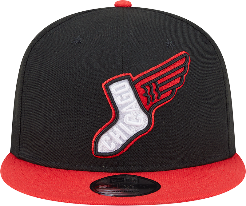 Chicago White Sox New Era 2025 City Connect Alternate 9FIFTY Snapback Hat - Red Black Official Team Hat Sports Fan Cap Official NFL Team Hat Football