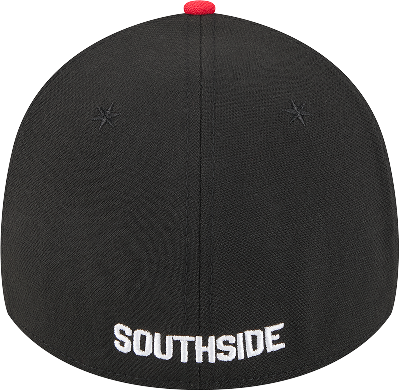 Chicago White Sox 2025 City Connect Alternate Black Red New Era 39THIRTY Flex Fit Hat Official Team Hat Sports Fan Cap Official NFL Team Hat Football