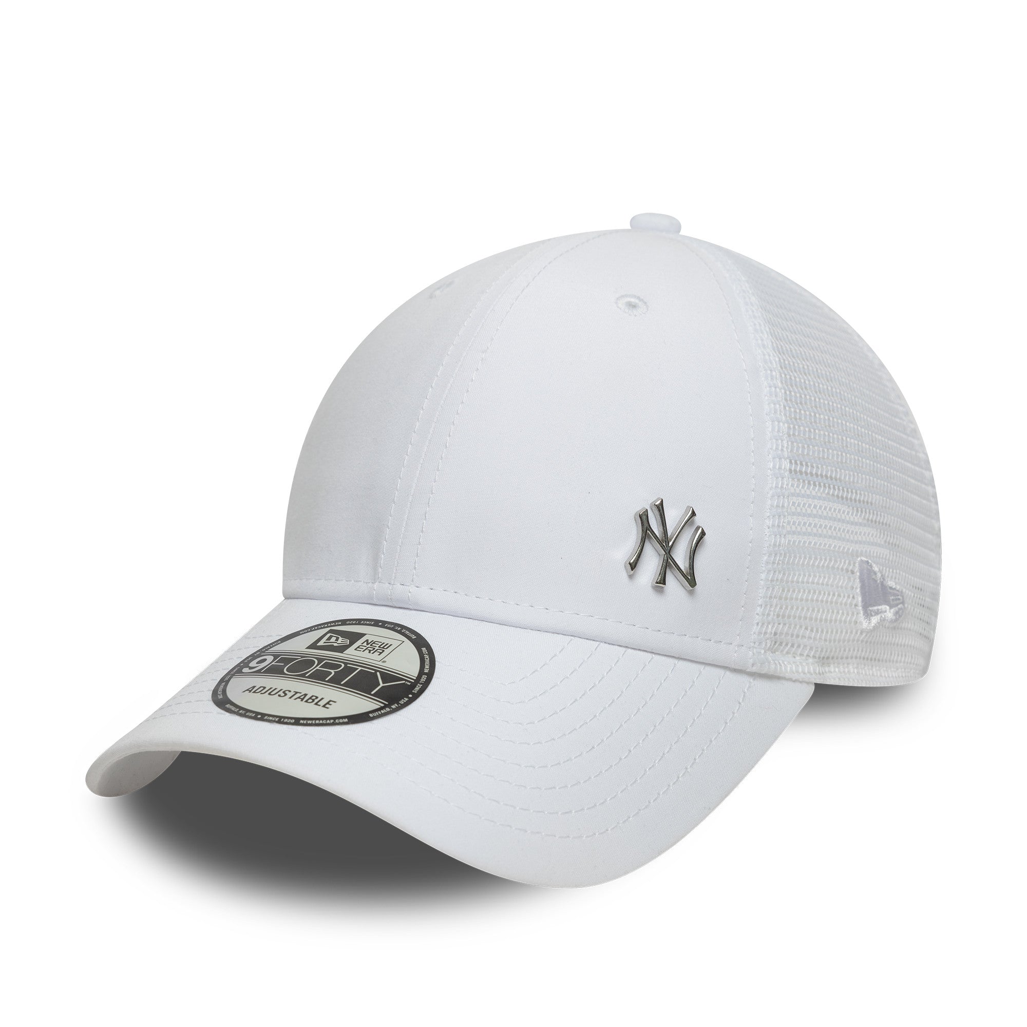 New York Yankees MLB Flawless 9forty Trucker Snapback White Official Team Hat Sports Fan Cap Official NFL Team Hat Football Fan Cap